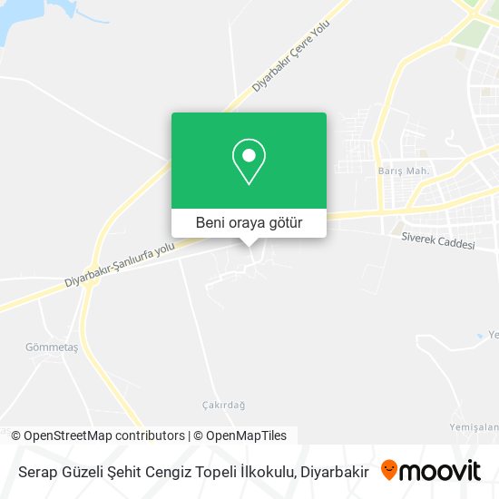 Serap Güzeli Şehit Cengiz Topeli İlkokulu harita