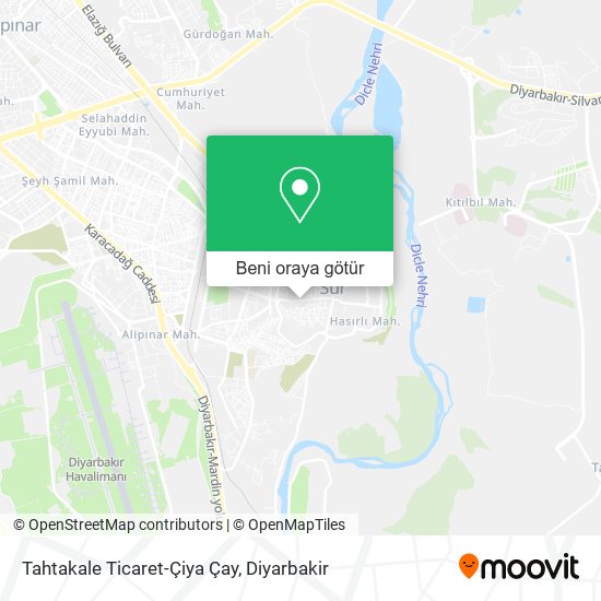 Tahtakale Ticaret-Çiya Çay harita