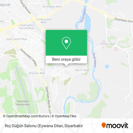 Roj Düğün Salonu harita