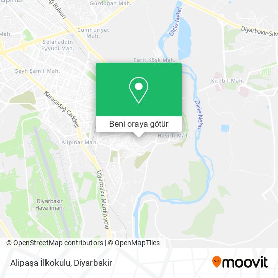 Alipaşa İlkokulu harita