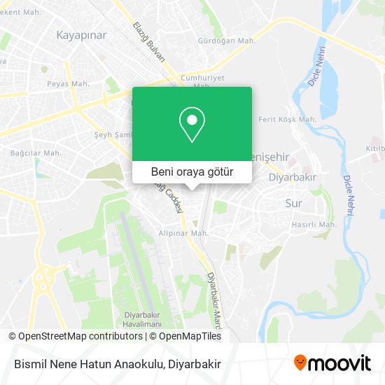 Bismil Nene Hatun Anaokulu harita