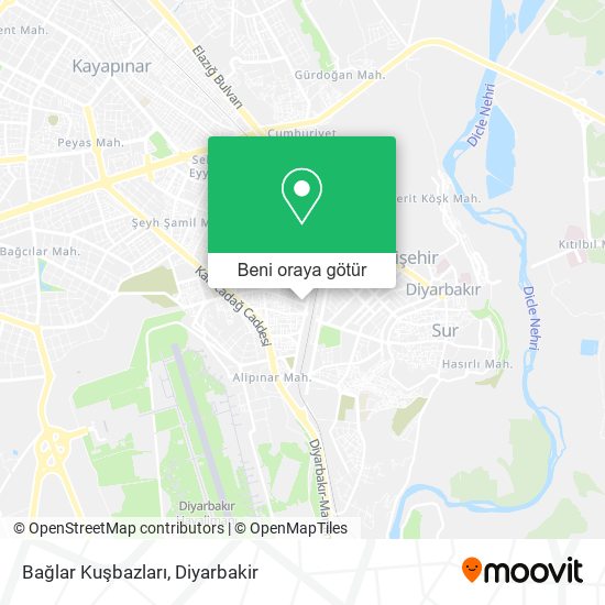 Bağlar Kuşbazları harita