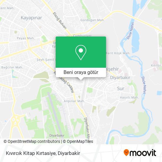 Kıvırcık Kitap Kırtasiye harita