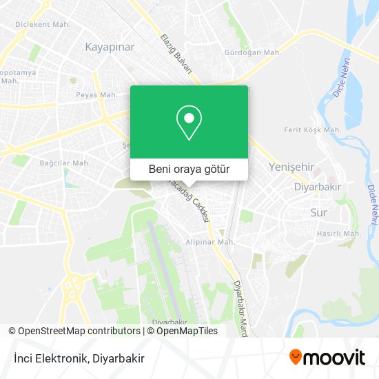 İnci Elektronik harita