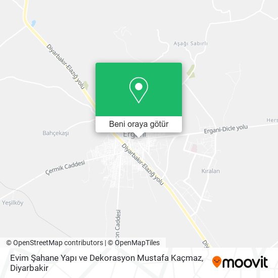 Evim Şahane Yapı ve Dekorasyon Mustafa Kaçmaz harita
