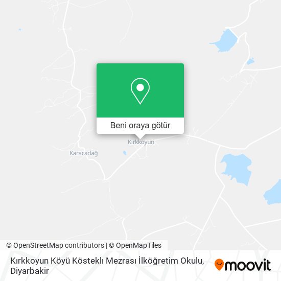 Kırkkoyun Köyü Kösteklı Mezrası İlköğretim Okulu harita
