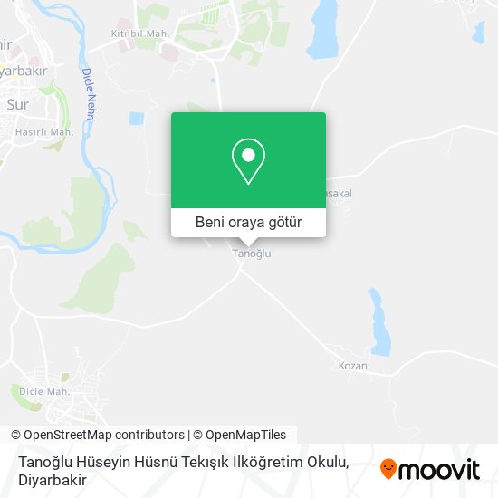 Tanoğlu Hüseyin Hüsnü Tekışık İlköğretim Okulu harita