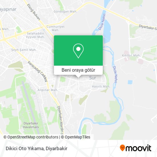 Dikici Oto Yıkama harita