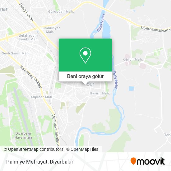 Palmiye Mefruşat harita