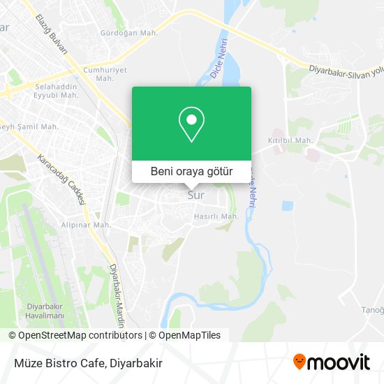 Müze Bistro Cafe harita