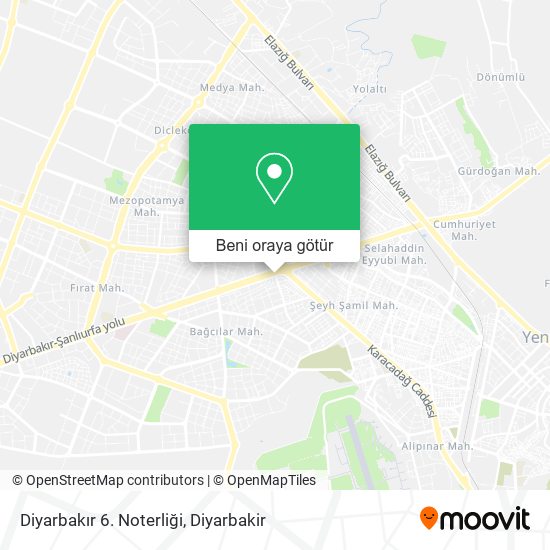 Diyarbakır 6. Noterliği harita