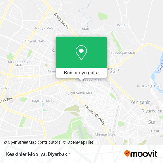 Keskinler Mobilya harita