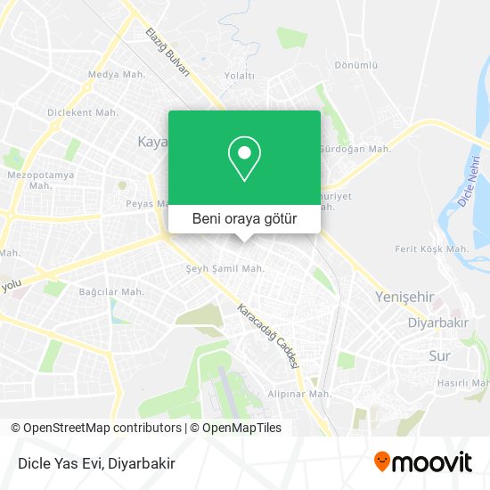 Dicle Yas Evi harita