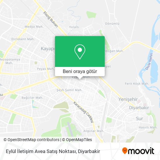 Eylül İletişim Avea Satış Noktası harita