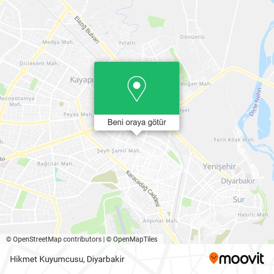 Hikmet Kuyumcusu harita