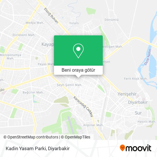 Kadin Yasam Parki harita