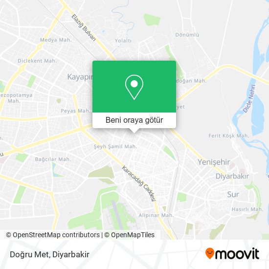 Doğru Met harita