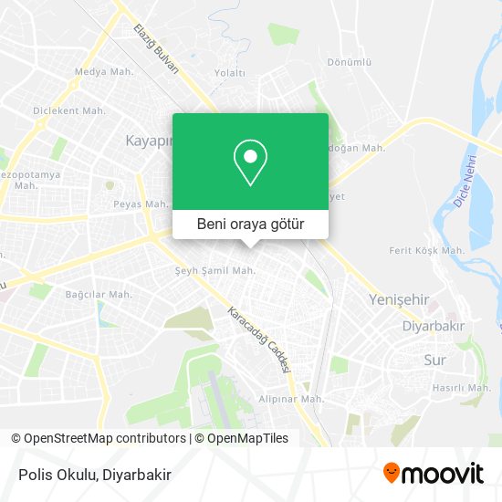 Polis Okulu harita