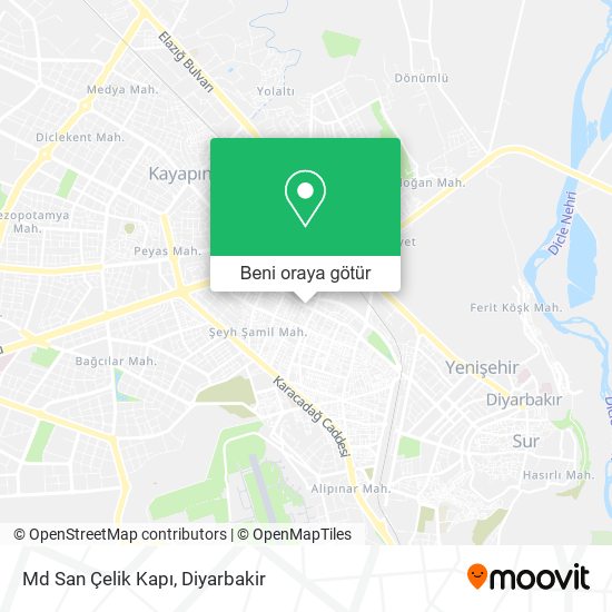 Md San Çelik Kapı harita