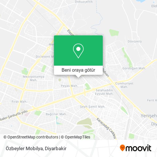 Özbeyler Mobilya harita