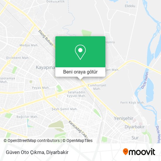 Güven Oto Çıkma harita