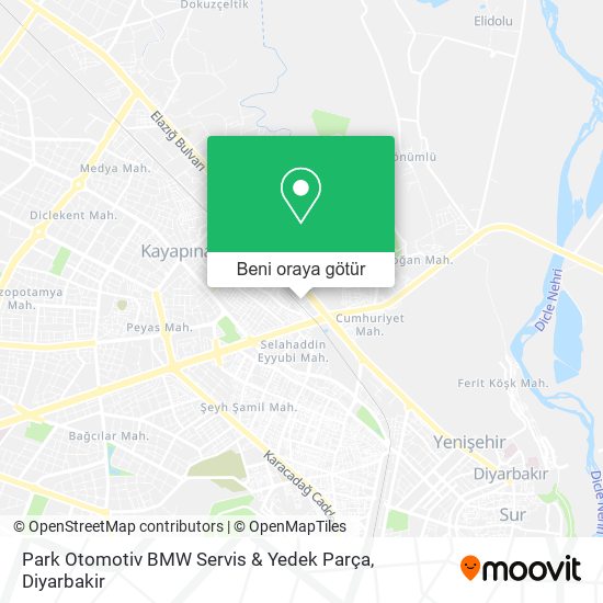 Park Otomotiv BMW Servis & Yedek Parça harita