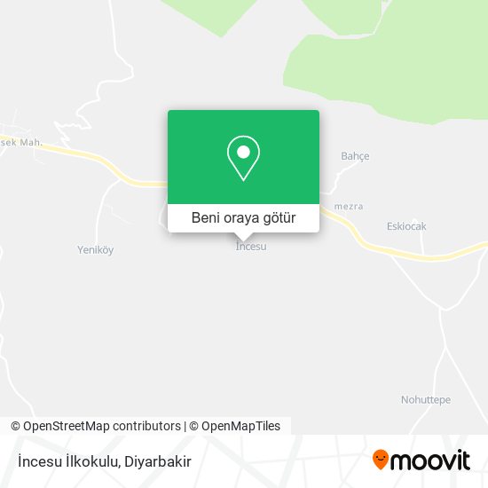 İncesu İlkokulu harita