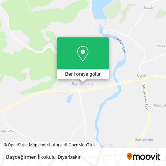 Başdeğirmen İlkokulu harita