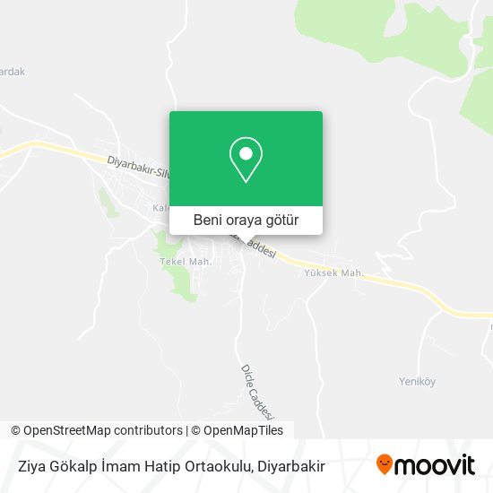 Ziya Gökalp İmam Hatip Ortaokulu harita