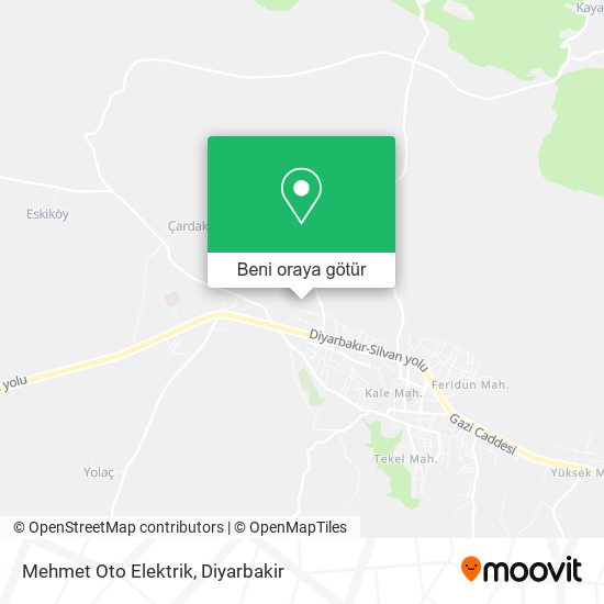 Mehmet Oto Elektrik harita
