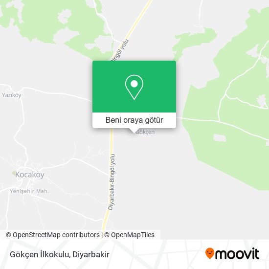 Gökçen İlkokulu harita