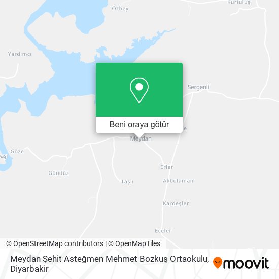 Meydan Şehit Asteğmen Mehmet Bozkuş Ortaokulu harita