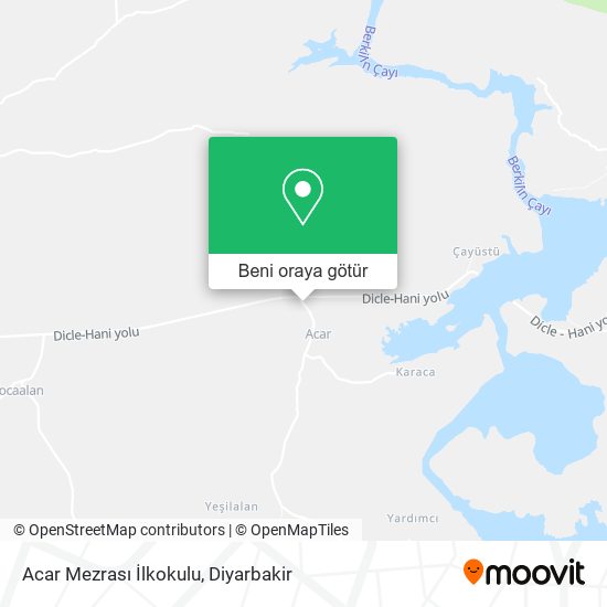 Acar Mezrası İlkokulu harita