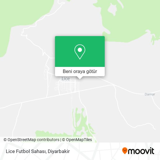 Lice Futbol Sahası harita