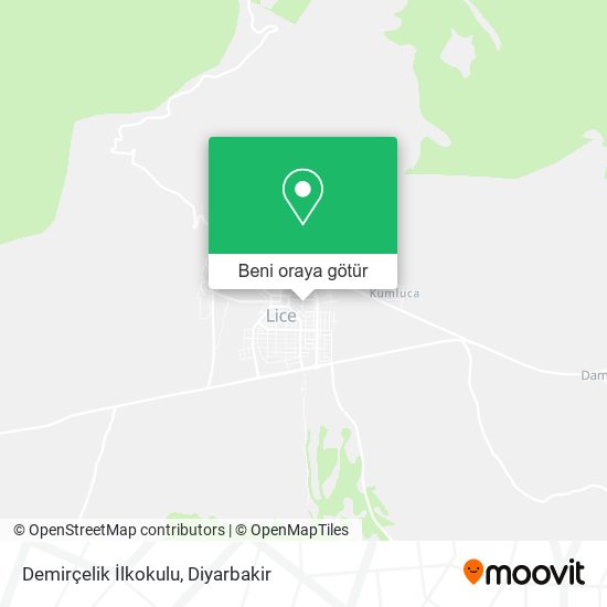 Demirçelik İlkokulu harita
