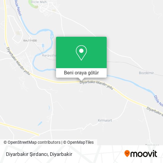 Diyarbakır Şırdancı harita