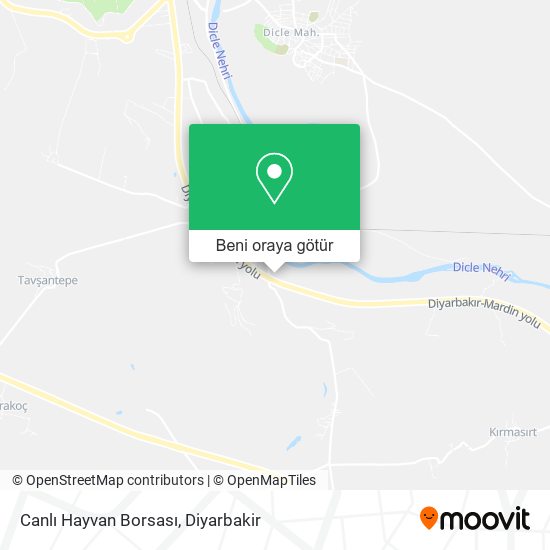 Canlı Hayvan Borsası harita