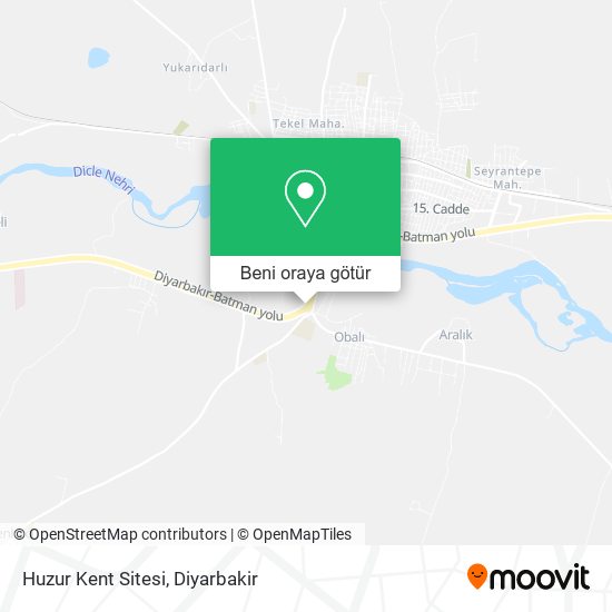 Huzur Kent Sitesi harita