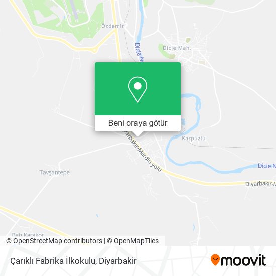 Çarıklı Fabrika İlkokulu harita