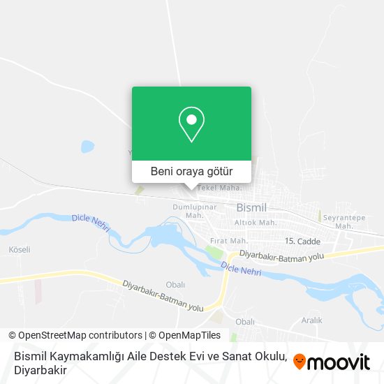 Bismil Kaymakamlığı Aile Destek Evi ve Sanat Okulu harita