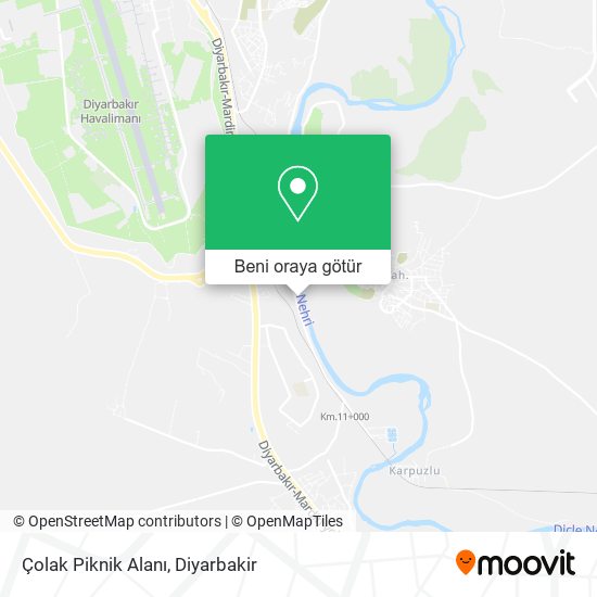 Çolak Piknik Alanı harita