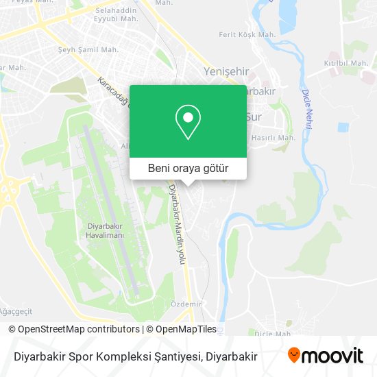 Diyarbakir Spor Kompleksi Şantiyesi harita