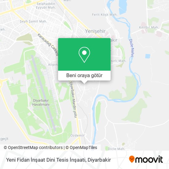 Yeni Fidan İnşaat Dini Tesis İnşaati harita
