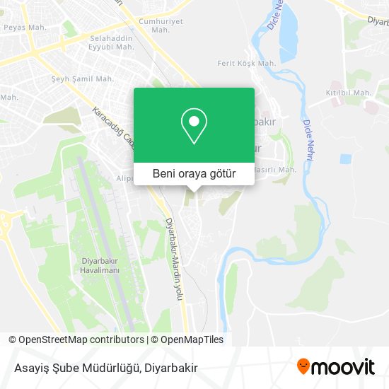 Asayiş Şube Müdürlüğü harita