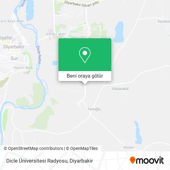 Dicle Üniversitesi Radyosu harita