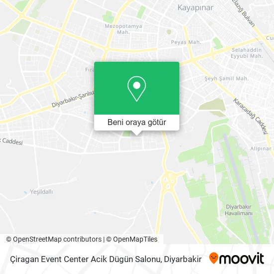 Çiragan Event Center Acik Dügün Salonu harita
