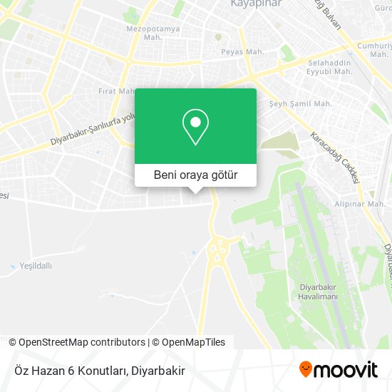 Öz Hazan 6 Konutları harita