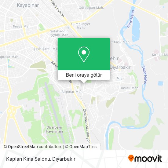 Kaplan Kına Salonu harita