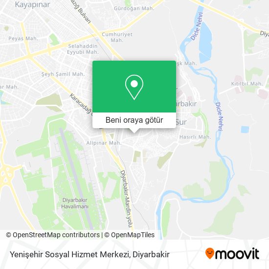 Yenişehir Sosyal Hizmet Merkezi harita