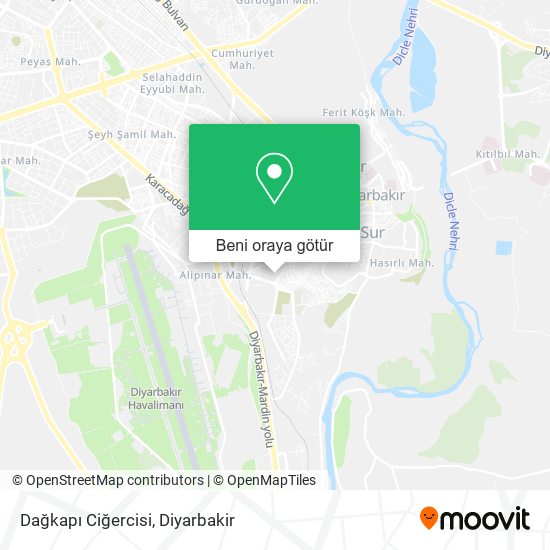 Dağkapı Ciğercisi harita